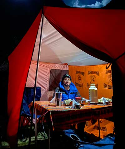 Como es la comida en el Camino Inca